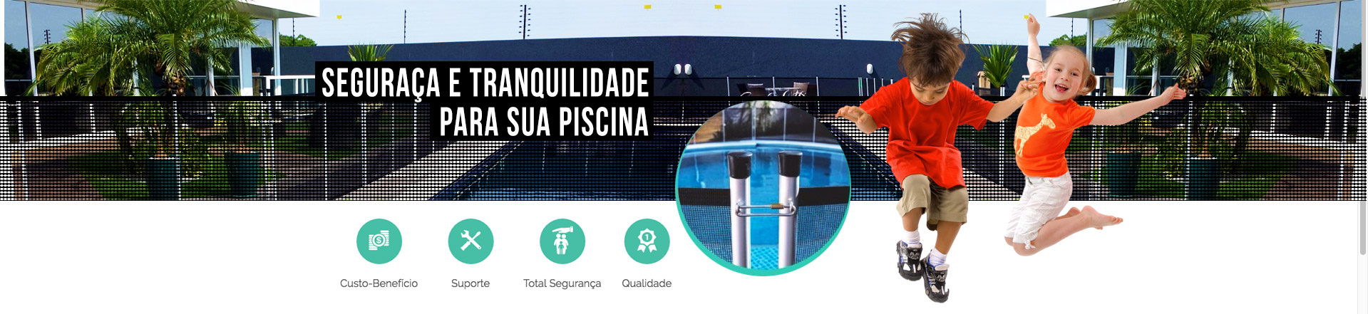 Cerca de proteção para piscinas