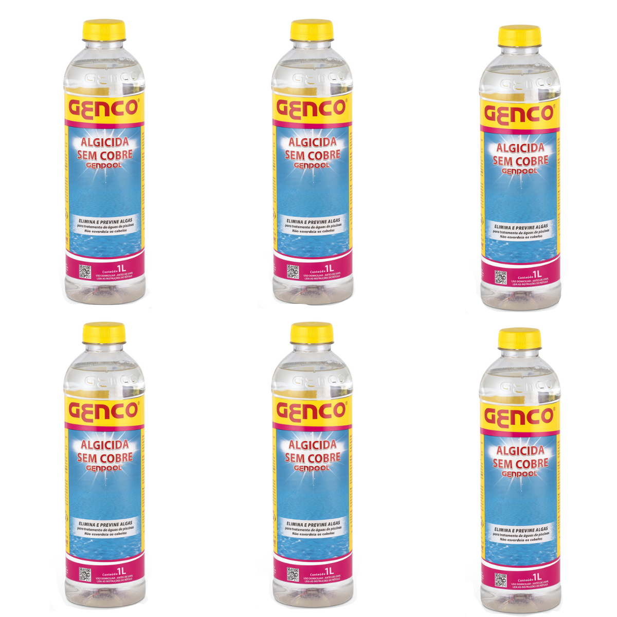 kit 6 Und Genpool 2 Em 1 Genco 1litro Marol Piscinas