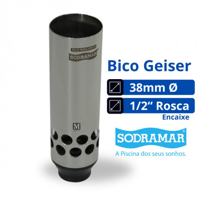 Bico fonte Geiser Sodramar 38mm - 1/2" rosca