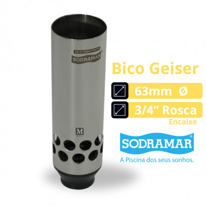 Bico fonte Geiser Sodramar 63mm - 3/4" rosca