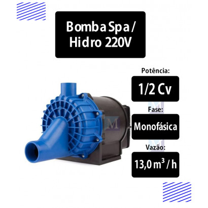 Bomba Spa / Hidromassagem 1/2Cv Monofásica 220v Super Syllent