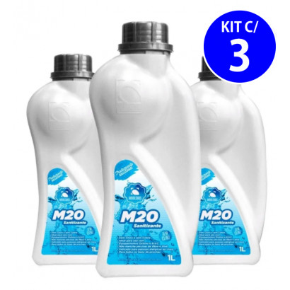 M20 Sanitizante 1L Maresias - Kit com 3