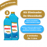 kit 3 und Eliminador De Oleosidade Hidroall 1litro