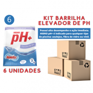 kit 6 Unid Elevador De PH (Barrilha) 2Kg Hidroall