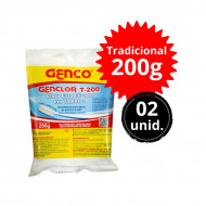 Kit 2 Unidades Cloro Tablete Tradicional Genco 200gr
