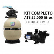 Kit Filtro Bomba para piscinas de até 52.000 litros