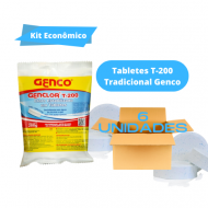 Kit 6 Unidades Cloro Tablete Tradicional Genco 200gr