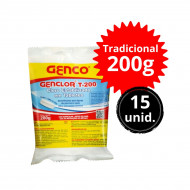 Kit 15 Unidades Cloro Tablete Tradicional Genco 200gr
