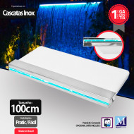 Cascata de Embutir C/ led em Fibra 100cm Bico de Inox