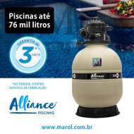 Filtro para piscinas até 76 mil litros FA-50 Alliance