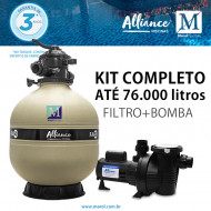 Kit Filtro Bomba para piscinas de até 76.000 litros