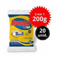 kit 20 unid cloro Pastilha para piscina Hidroall 3 EM 1 Multiação 200g