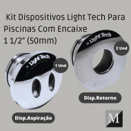 Kit Light Tech Inox 2 Dispositivos De Retorno + 1 Aspiração