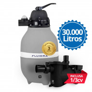 kit Filtro e Bomba para piscinas até 30.000 litros 1/3cv Marol