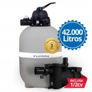 kit Filtro e Bomba para piscinas até 42.000 litros 1/2cv Marol