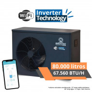 TROCADOR DE CALOR Inverter c/ Wifi ATÉ 80M³ COM WIFI 67.560 BTU/H Brustec