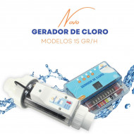 Gerador de Cloro p piscinas Sibrape SG 60 Gr/h CLARIPUR