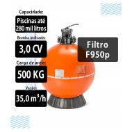 Filtro F1150P para Piscinas até 416 Mil Litros Nautilus