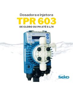Bomba Seko Digital Tpr 603 Dosadora de Cloro ou Ph  até 08 L/H