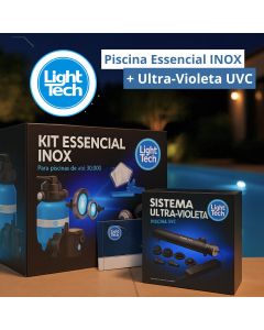 Piscina completa 30.000 litros com Ultra-violeta Light tech Essencial INOX