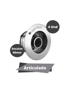 Kit Light Tech 4 Dispositivos De Retorno Articulados Encaixe 60mm