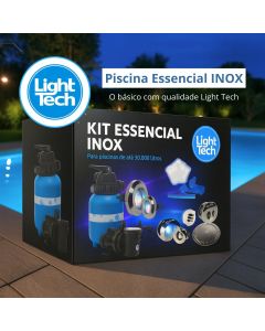 Piscina completa 30.000 litros Light tech Essencial INOX