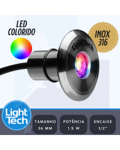 Balizador Led RGB 1,5 W Light Tech