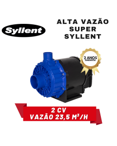 Bomba para Cascata, Solar ou Hidro 2,0CV 220V Alta Vazão Super Syllent Plus