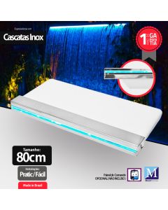 Cascata de Embutir C/ Led em Fibra 80cm Bico de Inox