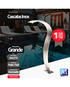 Cascata Slim Grande Aço Inox 316 Premium Pro