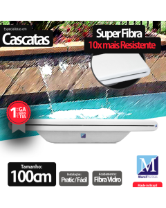 Cascata de embutir 100 cm Tradicional Fibra