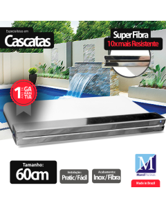 Cascata de embutir 60 cm Tradicional Inox