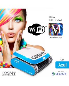 Cosmy Robo aspirador automático para piscina Sibrape Azul