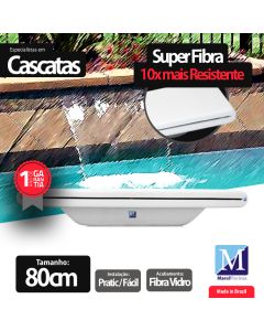 Cascata de embutir 80 cm Tradicional Fibra