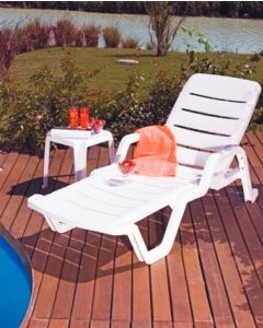 Espreguiçadeira - Tramontina - Leblon plástico Branca