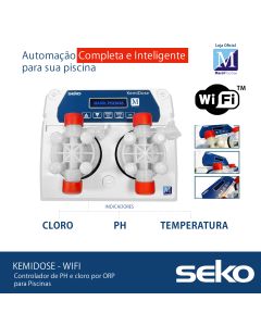 KEMIDOSE WIFI Bomba Dosadora CLORO E PH Inteligente Completa