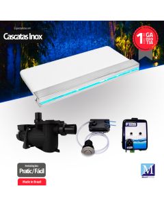 kit Cascata de embutir 80cm com Led Completo 