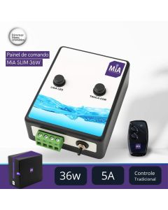 Painel de Comando 36W MONOCROMÁTICO 5A Controle Remoto MIA SLIM