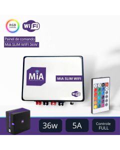 Painel MIA Slim Wi-Fi 36W | Controle Inteligente RGB

