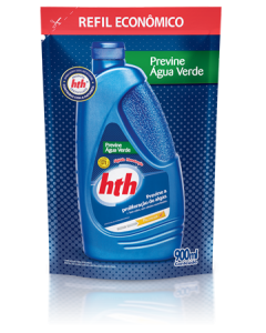 Previne água verde - algicida de manutenção refil 900 ml - hth