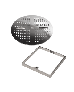 Ralo de fundo Antiturbilhão Inox 316 c/ grade Light Tech