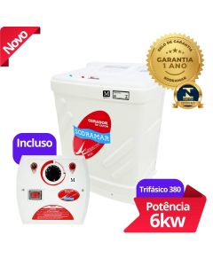 Sauna a Vapor Sodramar 6kw Compact line Analógico completo até 6m³ 380v Trifásico 