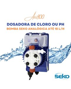 Bomba Seko Analógica Akl 800 Dosadora de Cloro ou Ph Até 18 L/H 