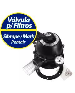 Válvula Multivias Parafusada c/ manômetro Sibrape
