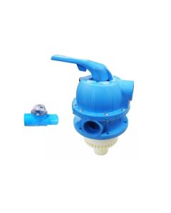 Válvula Multivias azul para Filtros Millenium Série Fm