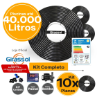 Kit Aquecimento Solar Completo para Piscinas até 40.000 Litros (10 PLACAS) Com CDT e Bomba 1 CV