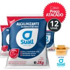 kit 12 unid Elevador de Alcalinidade Suall bicarbonato de sódio 2kg