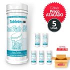 Kit 5 Tubetes Cloro Àgua Para Consumo Humano San tab 90 Hidroall 1,4kg