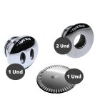 Kit Light Tech Inox 2 Dispositivos De Retorno + 1 Aspiração + 1 Ralo De Fundo