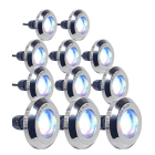 kit 11 Led para piscina Tiny Slim 10w Rgb Light tech